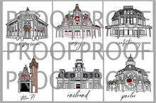 Load image into Gallery viewer, East Coast Building Set Prints