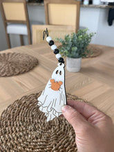 Load image into Gallery viewer, Pumpkin Ghost Car Charm
