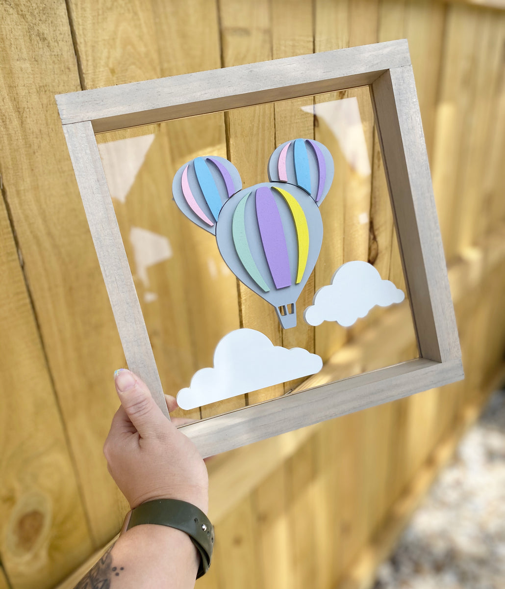 Hot Air Balloon Clear Sign – 27willowlane