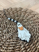 Load image into Gallery viewer, Pumpkin Ghost Car Charm
