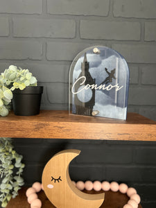 Nursery Mini Arch Name Sign