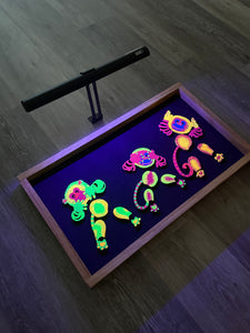 Glowing monkeys sign