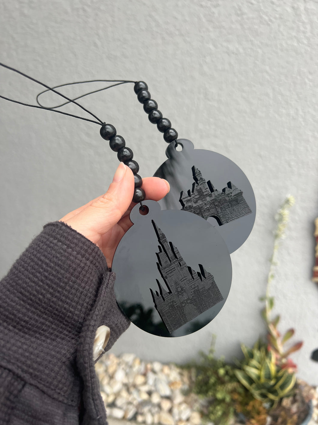Sleek Castle Car Charm
