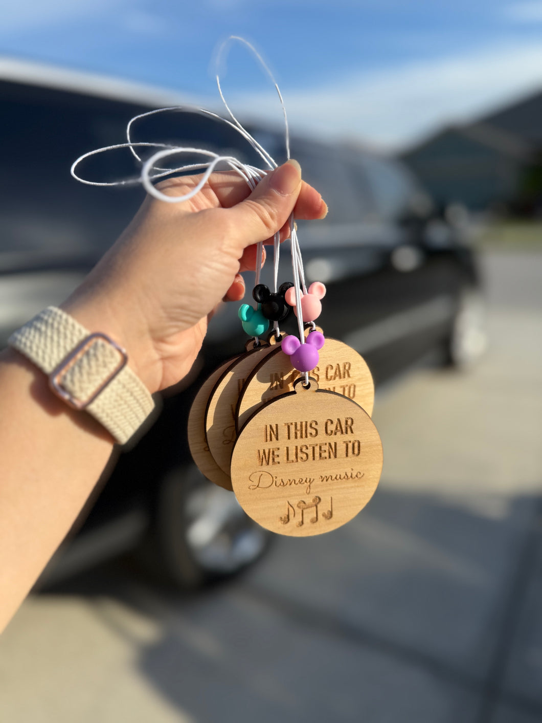Mouse music Car charm