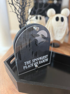 Spooky Castle Tabletop Sign