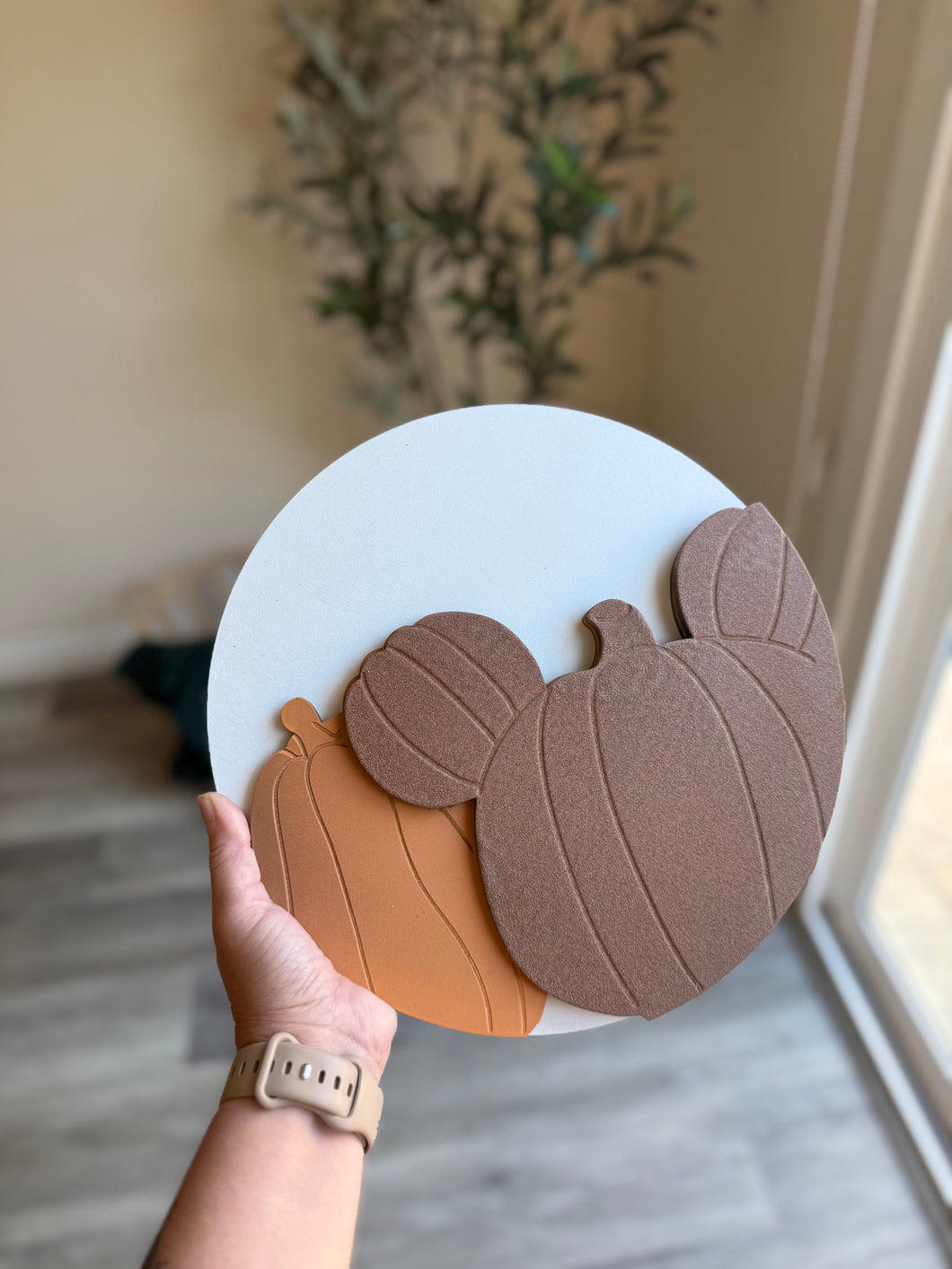 Terracotta Pumpkin Mini Sign