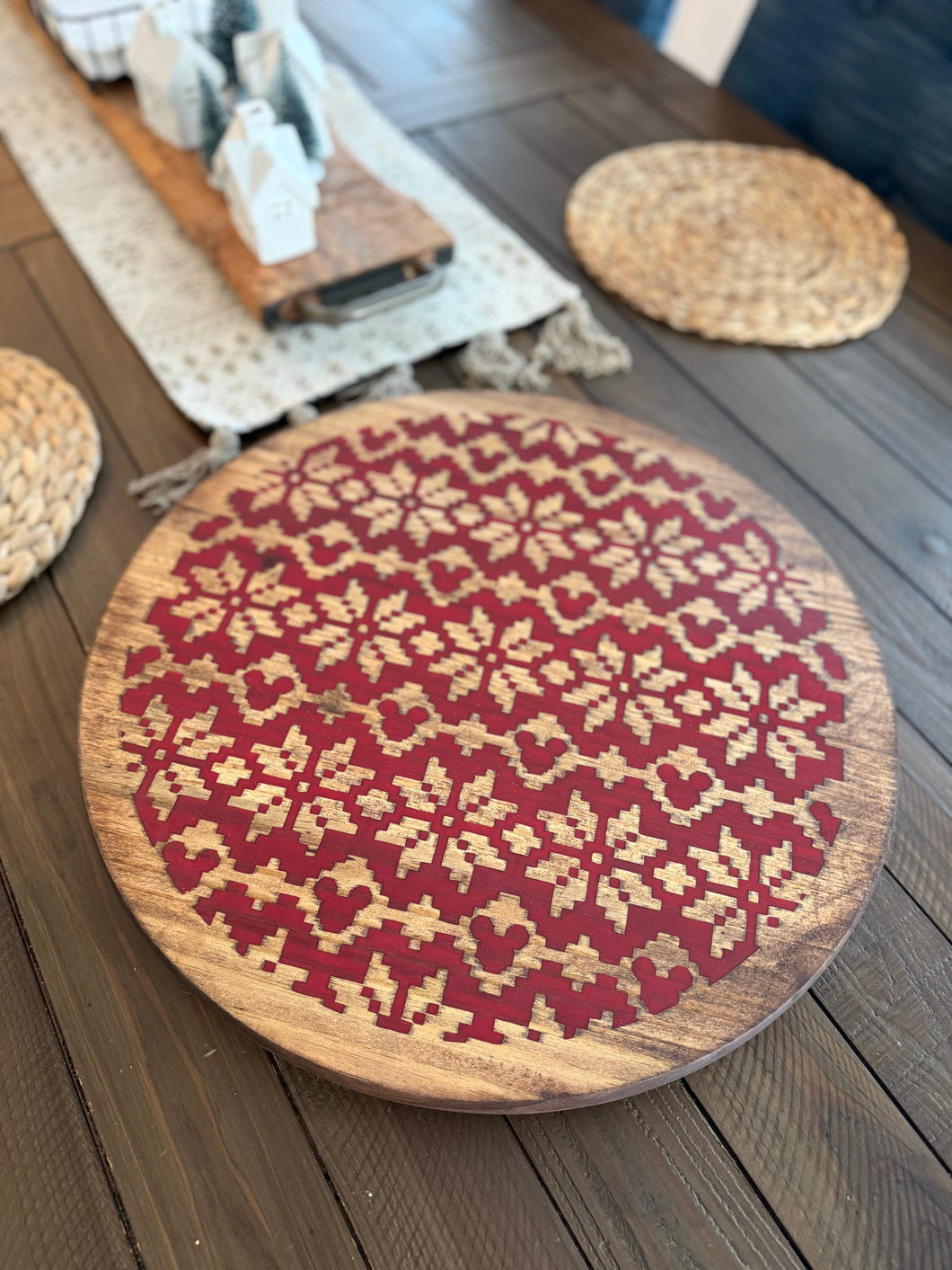 Red Lazy Susan