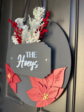 Load image into Gallery viewer, Poinsettia Door Hanger
