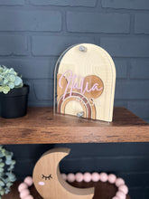 Load image into Gallery viewer, Nursery Mini Arch Name Sign
