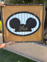 Load image into Gallery viewer, Mouse Hat Nursery Sign
