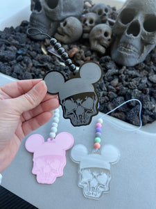 Skull Hat Car Charm