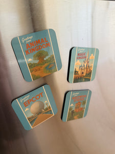 Orlando Postcard Magnets Set