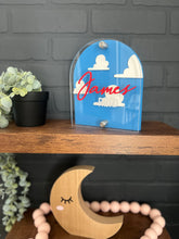 Load image into Gallery viewer, Nursery Mini Arch Name Sign
