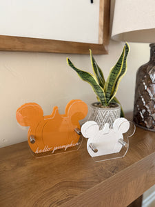 Set of tabletop pumpkins