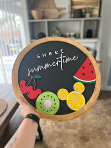 Summertime Fruit Sign