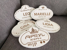 Load image into Gallery viewer, Wooden Name Tag
