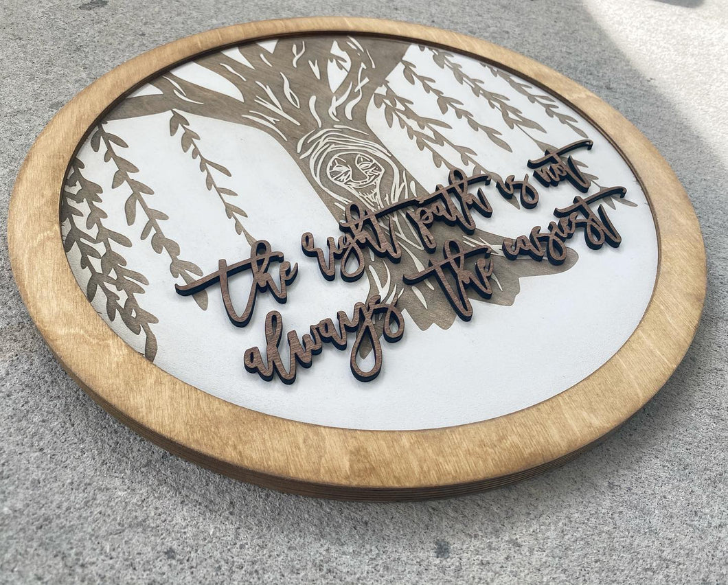 Willow Round Sign