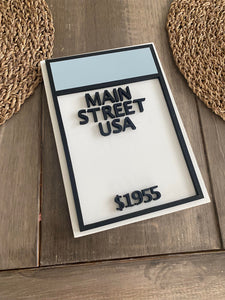Individual Board Game Sign