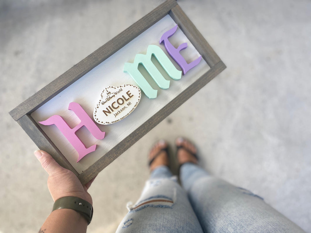 Name Tag Home Sign