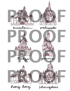 World Castles Print