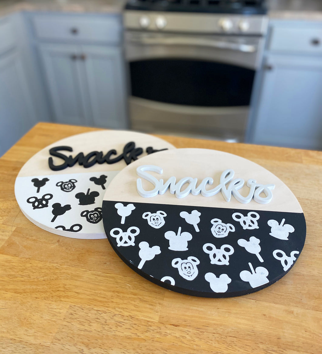 Snack Round Sign