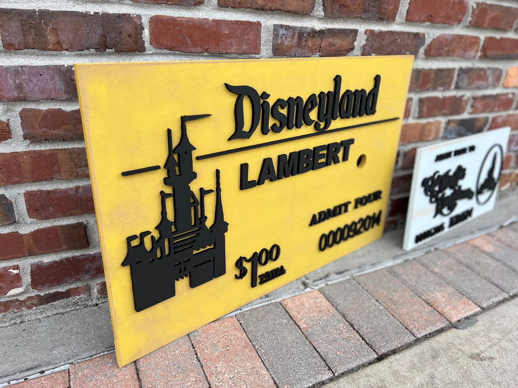 Large Ticket Sign