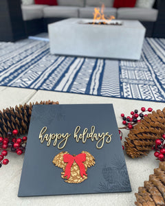 Holidays Pine Cone Sign