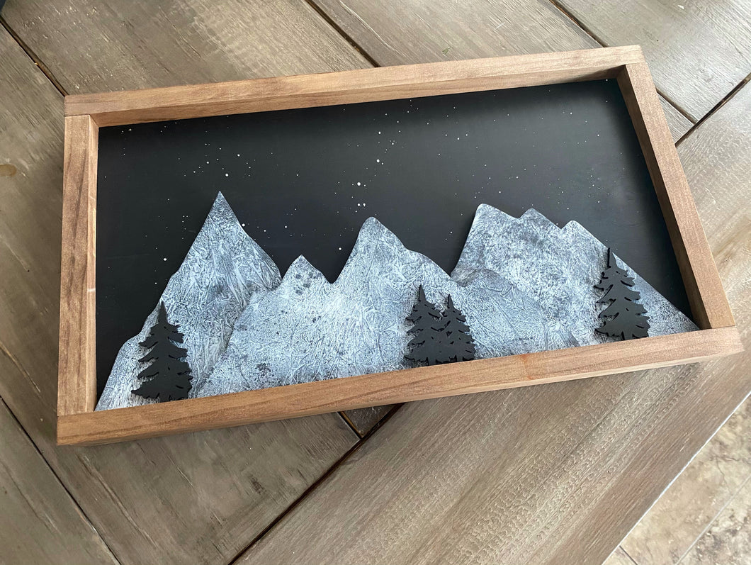 Winter Mountains Sign