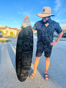 Galactic Tiki Surfboard