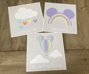Rainbow Storm Print Set