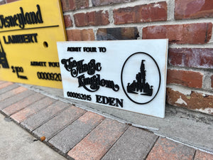 Small Ticket Sign