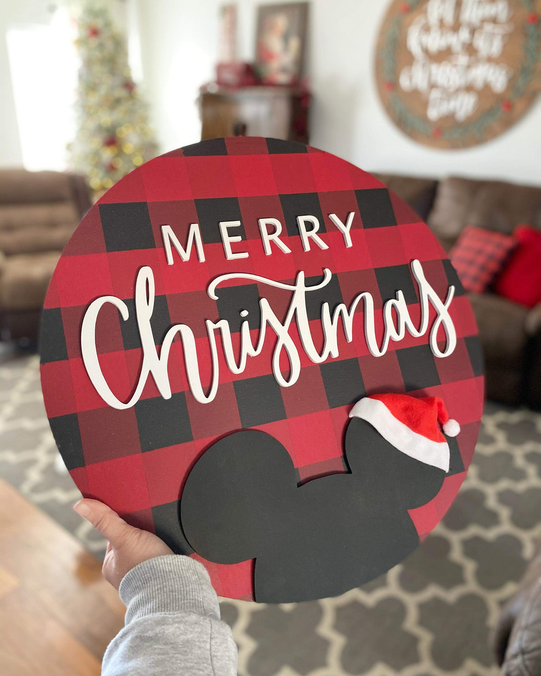 Buffalo Plaid Round