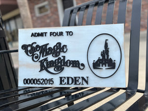 Small Ticket Sign