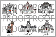 Load image into Gallery viewer, East Coast Building Set  Prints
